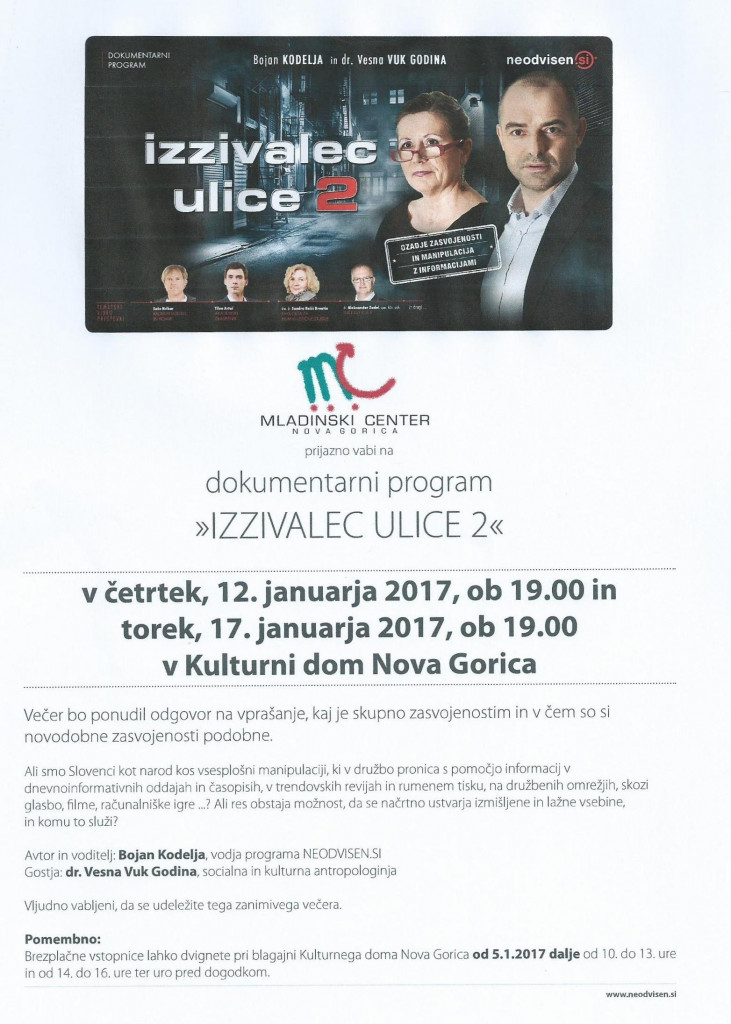 VABILO Izzivalec ulice 2 1